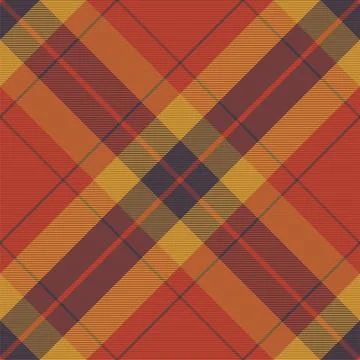 Plaid pattern seamless. Check fabric texture. Stripe square background. Vecto Stock Illustration