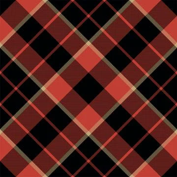 Plaid pattern seamless. Check fabric texture. Stripe square background. Vecto Stock Illustration