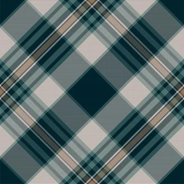 Plaid pattern seamless. Check fabric texture. Stripe square background. Vecto Stock Illustration