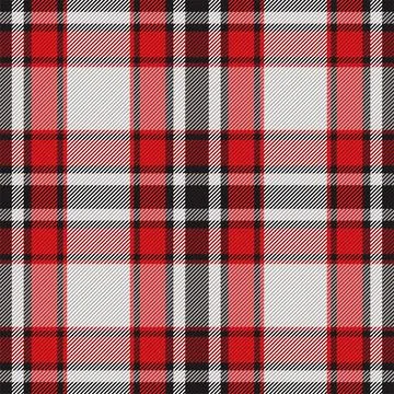 Plaid pattern seamless. Check fabric texture. Stripe square background. Vecto Stock Illustration