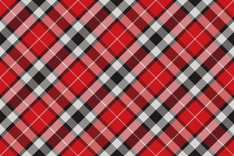 Plaid pattern seamless. Check fabric texture. Stripe square background. Vecto Stock Illustration