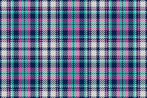 Plaid pattern seamless. Check fabric texture. Stripe square background. Vecto Stock Illustration
