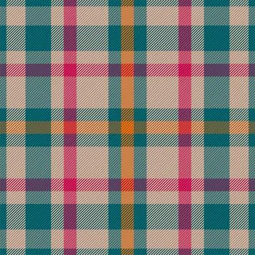 Plaid pattern seamless. Check fabric texture. Stripe square background. Vecto Stock Illustration