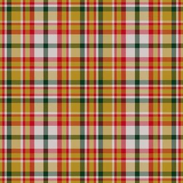 Plaid pattern seamless. Check fabric texture. Stripe square background. Vecto Stock Illustration