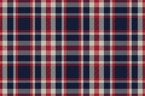 Plaid pattern seamless. Check fabric texture. Stripe square background. Vecto Stock Illustration