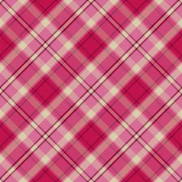 Plaid pattern seamless. Check fabric texture. Stripe square background. Vecto Stock Illustration