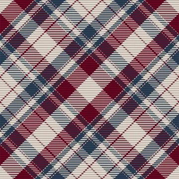 Plaid pattern seamless. Check fabric texture. Stripe square background. Vecto Stock Illustration
