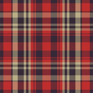Plaid pattern seamless. Check fabric texture. Stripe square background. Vecto Stock Illustration