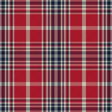 Plaid pattern seamless. Check fabric texture. Stripe square background. Vecto Stock Illustration