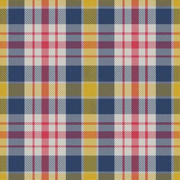 Plaid pattern seamless. Check fabric texture. Stripe square background. Vecto Stock Illustration