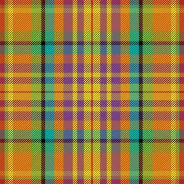 Plaid pattern seamless. Check fabric texture. Stripe square background. Vecto Stock Illustration