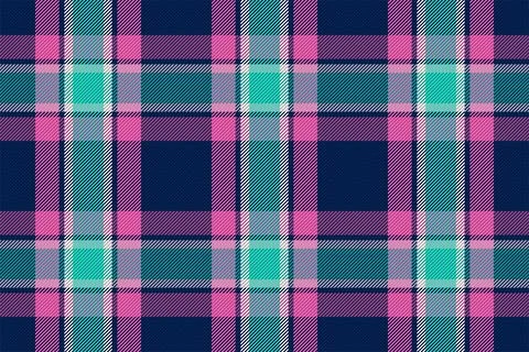 Plaid pattern seamless. Check fabric texture. Stripe square background. Vecto Stock Illustration