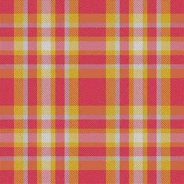 Plaid pattern seamless. Check fabric texture. Stripe square background. Vecto Stock Illustration