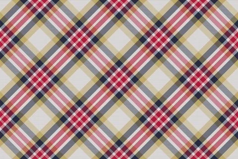 Plaid pattern seamless. Check fabric texture. Stripe square background. Vecto Stock Illustration