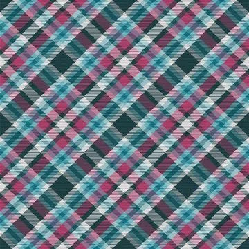 Plaid pattern seamless. Check fabric texture. Stripe square background. Vecto Stock Illustration