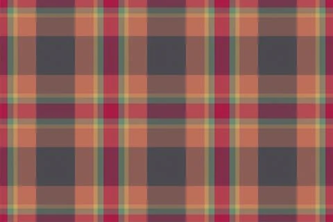 Plaid pattern seamless. Check fabric texture. Stripe square background. Vecto Stock Illustration