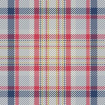 Plaid pattern seamless. Check fabric texture. Stripe square background. Vecto Stock Illustration