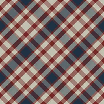 Plaid pattern seamless. Check fabric texture. Stripe square background. Vecto Stock Illustration