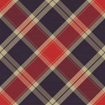 Plaid pattern seamless. Check fabric texture. Stripe square background. Vecto Stock Illustration