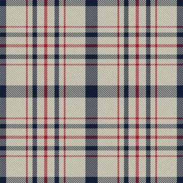 Plaid pattern seamless. Check fabric texture. Stripe square background. Vecto Stock Illustration