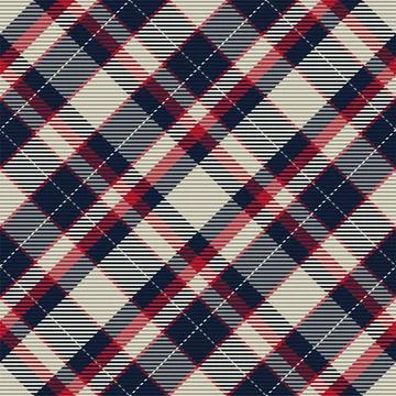 Plaid pattern seamless. Check fabric texture. Stripe square background. Vecto Stock Illustration