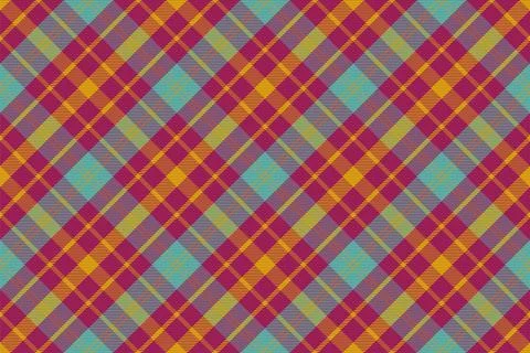 Plaid pattern seamless. Check fabric texture. Stripe square background. Vecto Stock Illustration