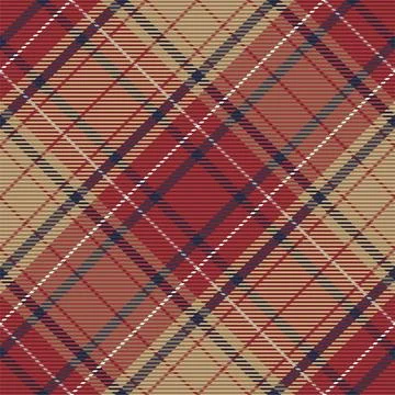 Plaid pattern seamless. Check fabric texture. Stripe square background. Vecto Stock Illustration