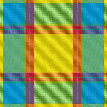 Plaid pattern seamless. Check fabric texture. Stripe square background. Vecto Stock Illustration