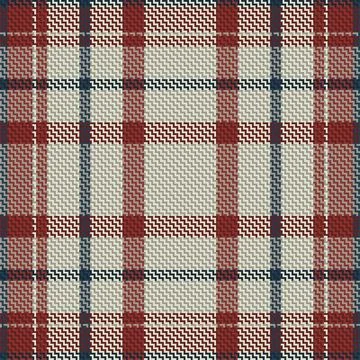 Plaid pattern seamless. Check fabric texture. Stripe square background. Vecto Stock Illustration