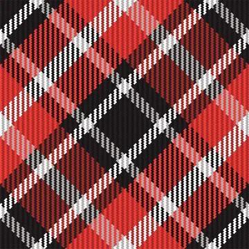 Plaid pattern seamless. Check fabric texture. Stripe square background. Vecto Stock Illustration