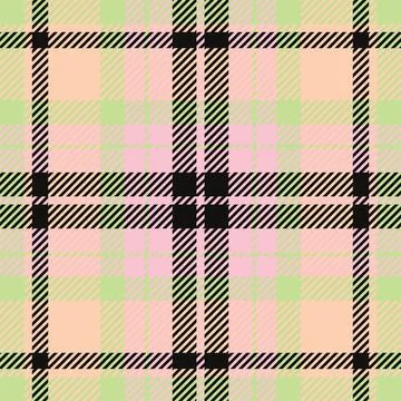 Plaid pattern seamless. Check fabric texture. Stripe square background. Vecto Stock Illustration