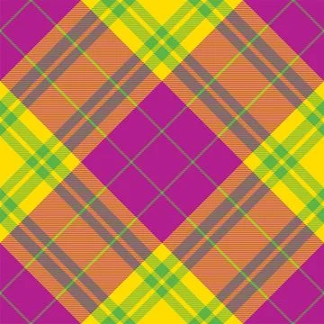 Plaid pattern seamless. Check fabric texture. Stripe square background. Vecto Stock Illustration