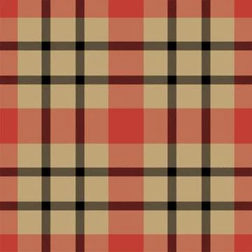 Plaid pattern seamless. Check fabric texture. Stripe square background. Vecto Stock Illustration