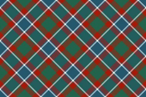 Plaid pattern seamless. Check fabric texture. Stripe square background. Vecto Stock Illustration