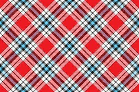Plaid pattern seamless. Check fabric texture. Stripe square background. Vecto Stock Illustration