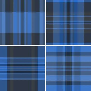 Plaid pattern set created for family traditions and cozy home decor. Vector.. Stockillustratie