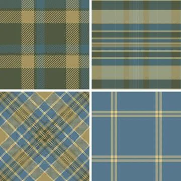 Plaid pattern set created for family, comfort, and seasonal gatherings. Vecto イラスト素材