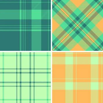 Plaid pattern set created for multipurpose creative projects. Works for plann イラスト素材