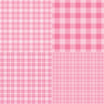 Plaid pattern set created for online portfolios. Seamless tartan backgrounds  Stock Illustration