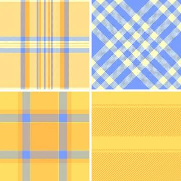Plaid pattern set designed for vintage stationery and journals. Classic tarta Stock Illustration
