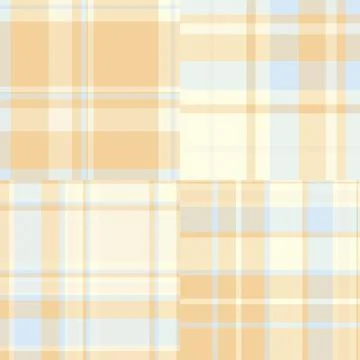 Plaid pattern set for holiday fabric projects. Perfect for pillows, aprons,.. Stock Illustration