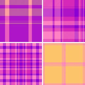 Plaid pattern set ideal for home interiors, clothing lines, and web backgroun 스톡 일러스트