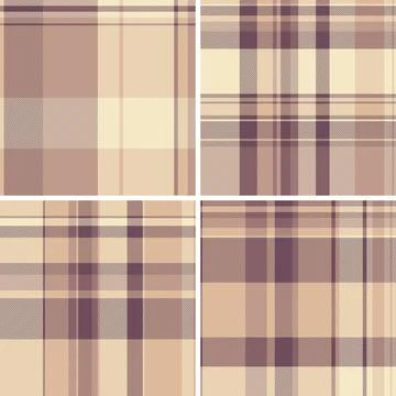 Plaid pattern set ideal for home interiors, clothing lines, and web backgro.. Stock Illustration
