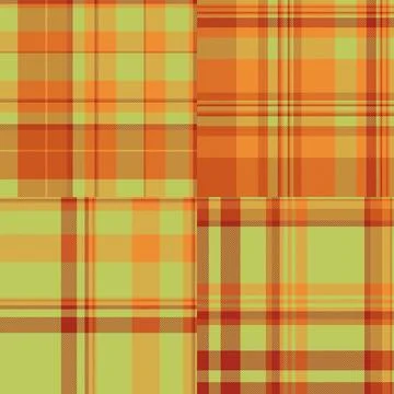 Plaid pattern set for modern mens shirts. Perfect for casual, office, or outd イラスト素材