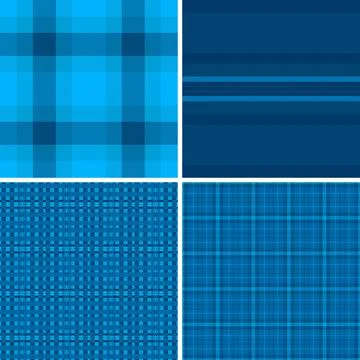 Plaid pattern set perfect for digital and print products. Seamless tartan rep Stock Illustration