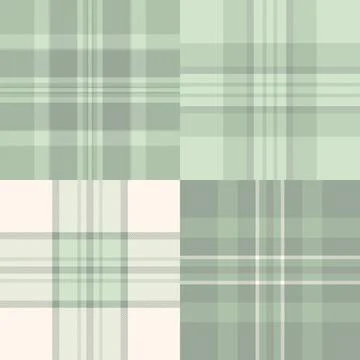 Plaid pattern set for print shops and fabric mills. Optimized tartan repeat.. Stockillustratie