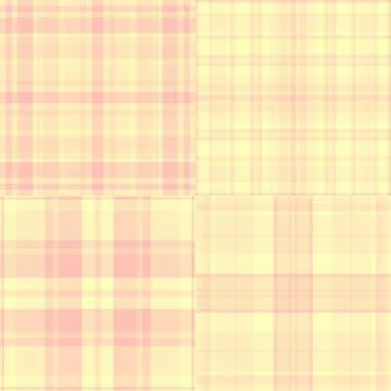 Plaid pattern set reflecting old-world textile traditions. Ideal for nostal.. Stock Illustration
