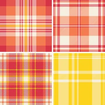 Plaid pattern set tailored for cardigans. Seamless repeats add warmth and sty Stock Illustration