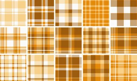 Plaid pattern set tailored for composition notebooks. Classic tartan design.. Illustrazione stock