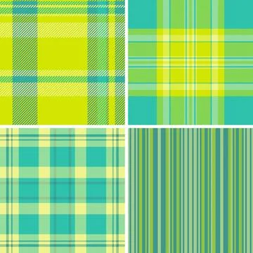 Plaid pattern set tailored for planner covers and inserts. Classic tartan pat 库存插图